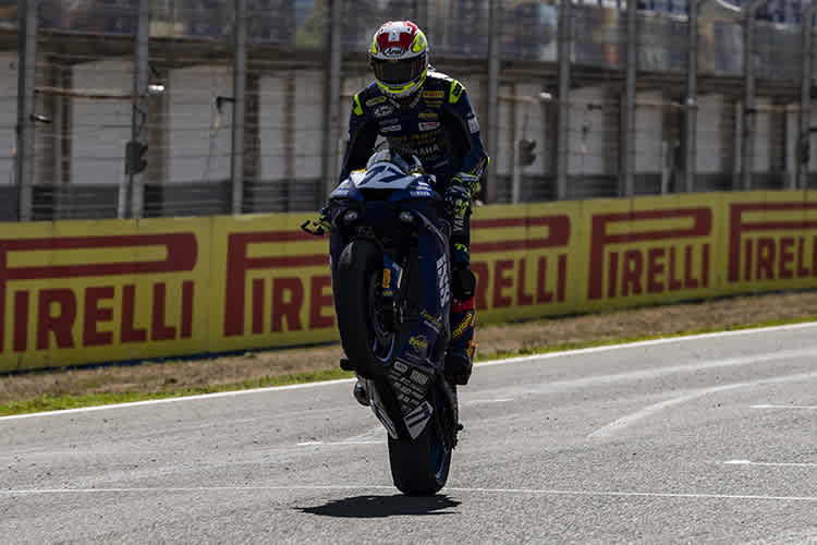 Sieger-Wheelie von Domi Aegerter