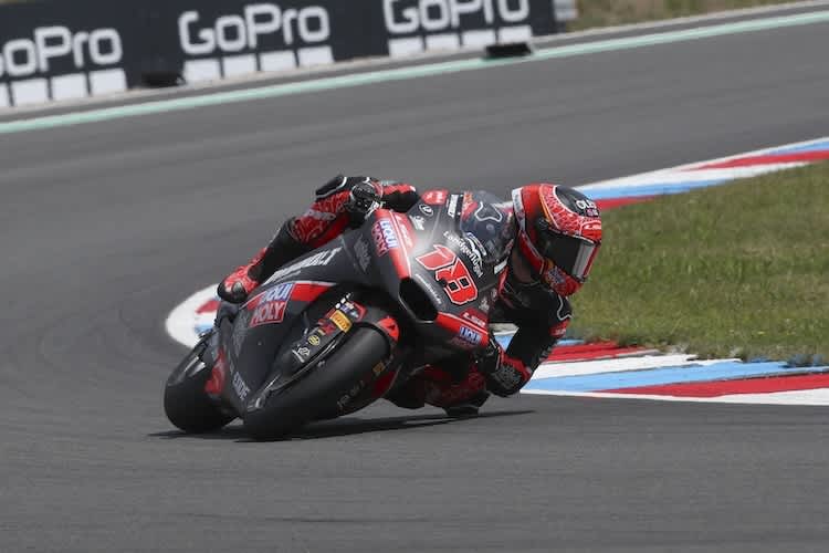 Manuel Gonzalez war beim Moto2-Test in Brünn in einer eigenen Liga unterwegs