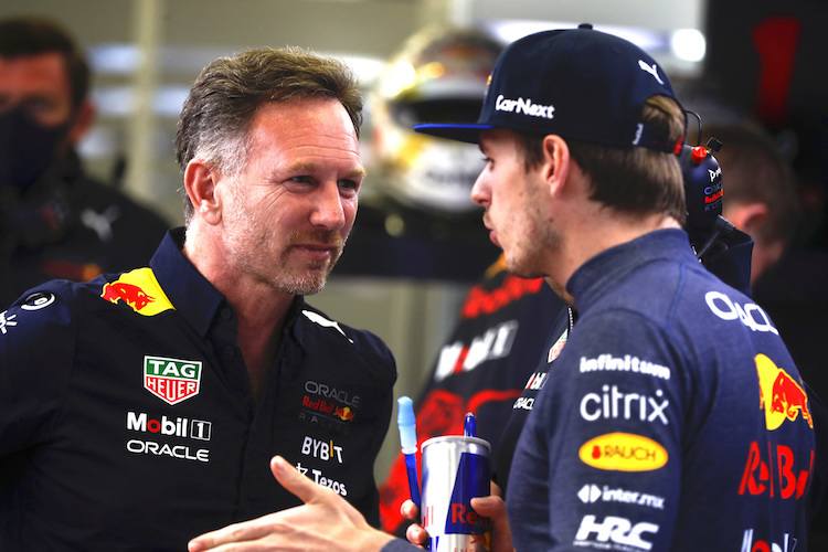 Christian Horner und Max Verstappen