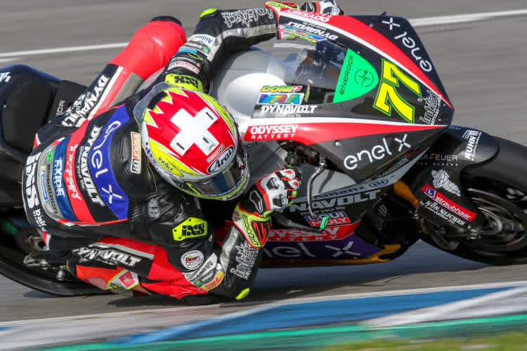 Dominique Aegerter am Dienstag in Jerez