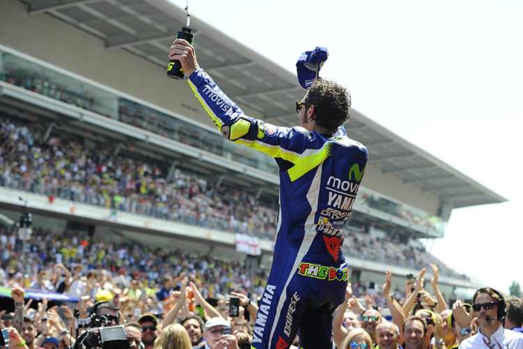 Valentino Rossi begeistert die Fans noch immer