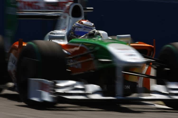 Sutil kommt mit dem Force India immer besser klar