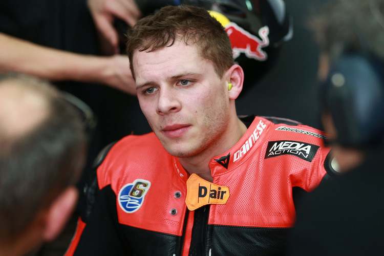 Stefan Bradl in der Forward-Box