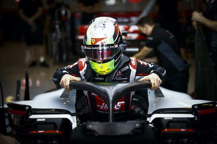 Mick Schumacher durfte im Haas-Renner von Kevin Magnussen am FP1 teilnehmen