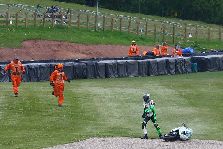 Dominic Schmitter kam mit blauen Flecken davon