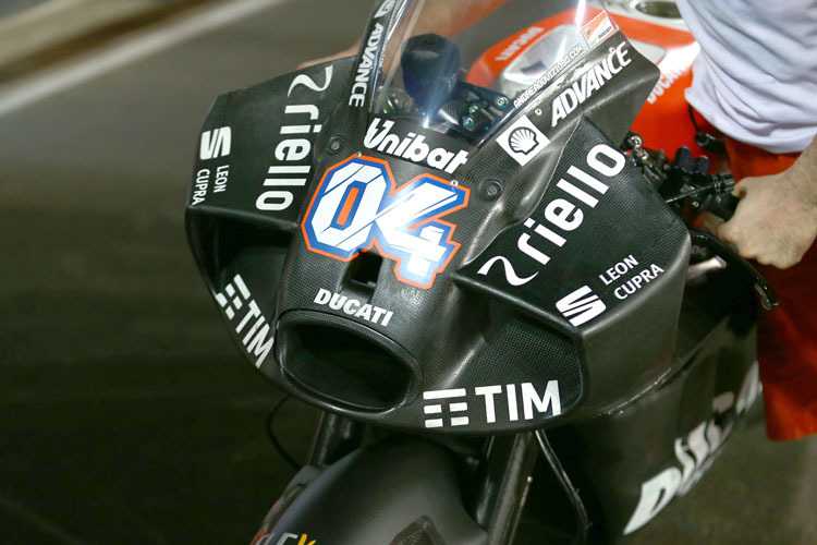 Die radikale Verkleidung von Dovizioso am Samstag