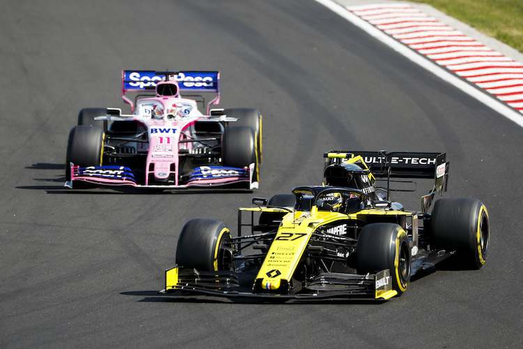 Nico Hülkenberg vor Sergio Pérez