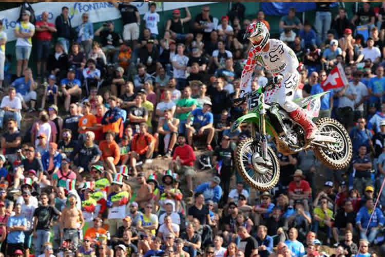 Arnaud Tonus zeigte in Maggiora eine starke Leistung auf der 450er Kawasaki