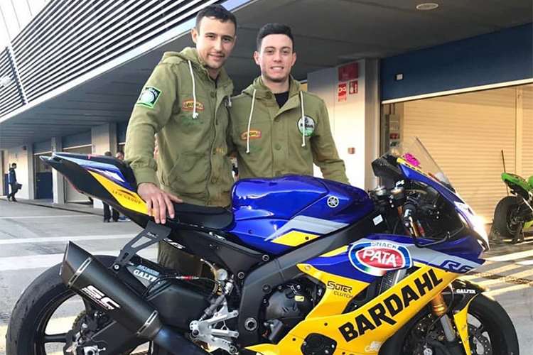 Randy Krummenacher (li.) mit Evan-Bros-Teamkollege Federico Caricasulo