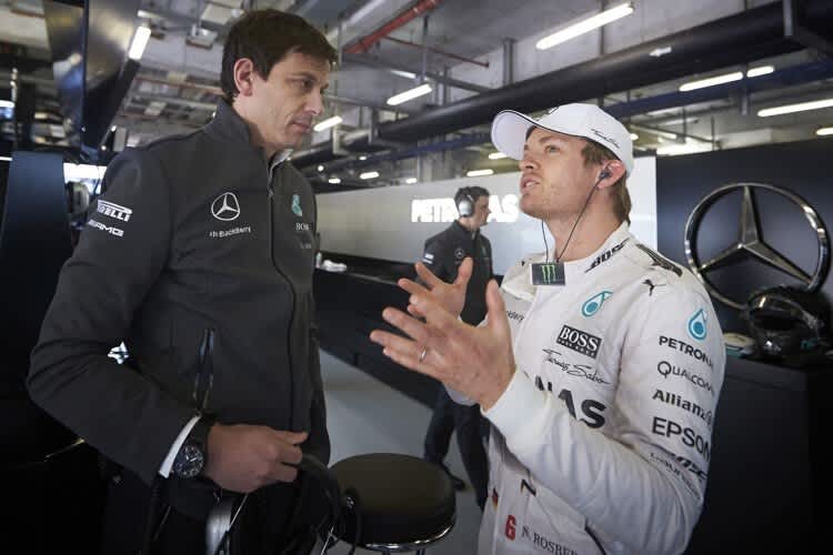 Toto Wolff mit Nico Rosberg