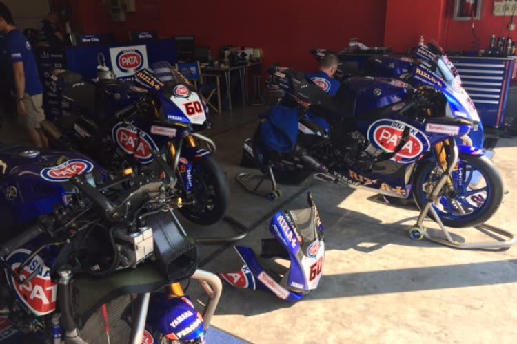 Ein Blick in die Box von Pata Yamaha