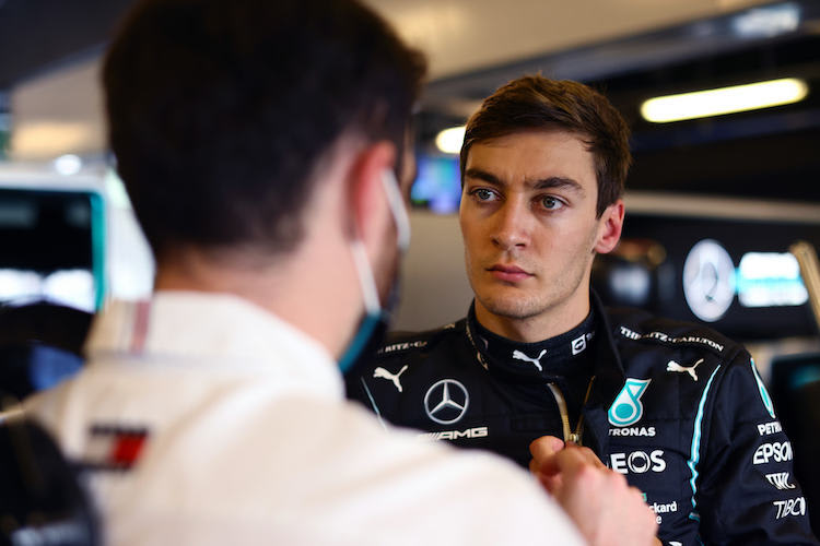 George Russell beim Dezember-Test in Abu Dhabi