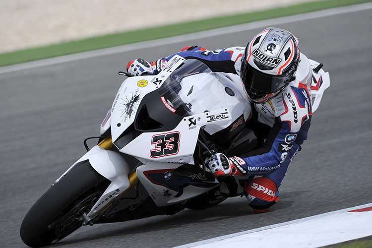 Marco Melandri eroberte den letzten Podestplatz für BMW