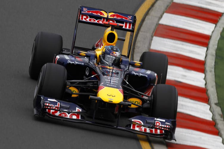 Sebastian Vettel legte am Freitag 54 Runden zurück 