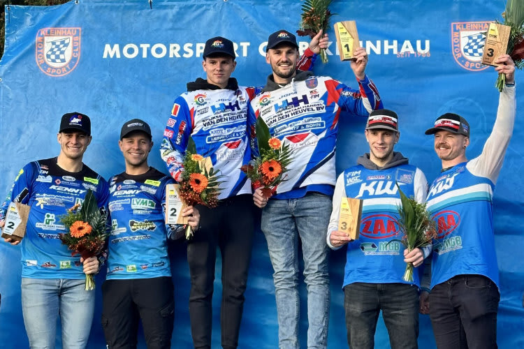 Die DM-Stars 2025 (v.l.): Joel Hoffmann, Adrian Peter, Jarno Steegmans, Tim Prümmer, Lukas Erlecke und Leon Freygang