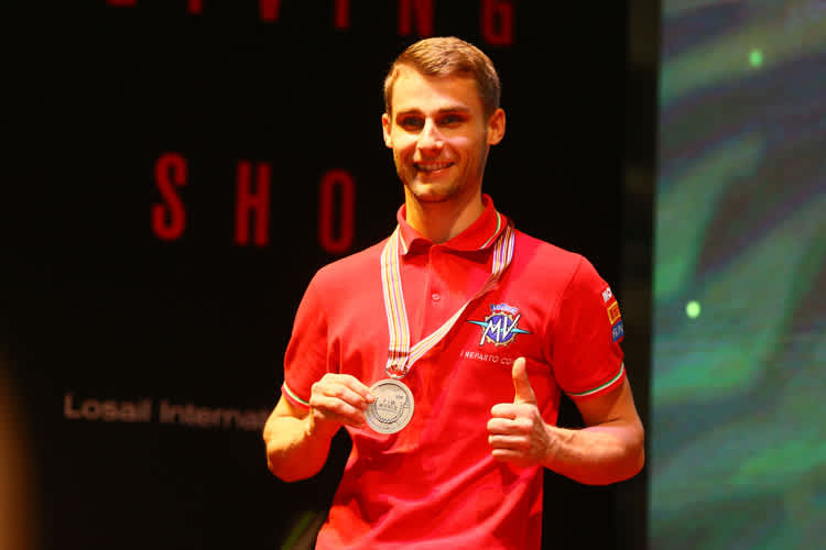 Jules Cluzel hängte sich die Silbermedaille um