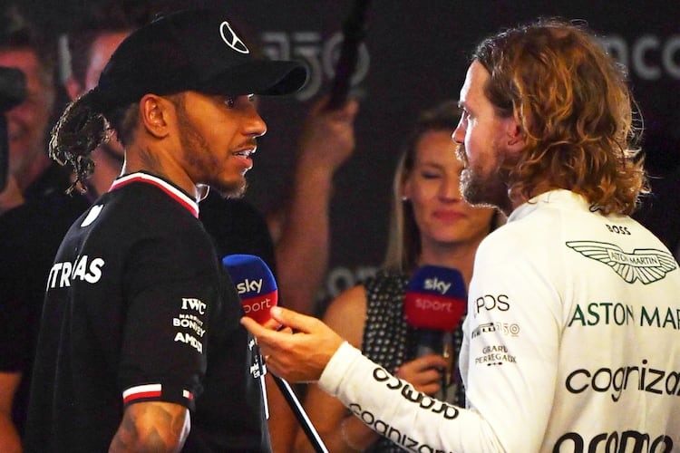 Lewis Hamilton und Sebastian Vettel
