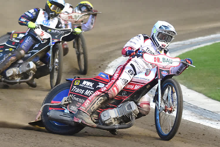 Dimitri Bergé (vorne) ist gut in Form