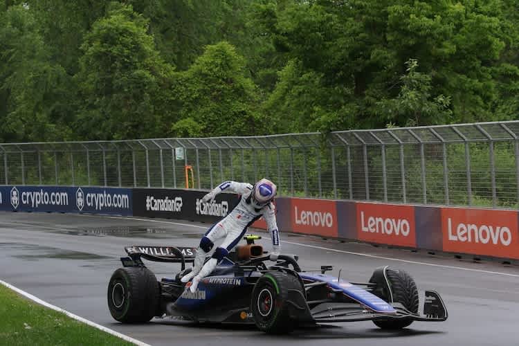 Ein Fehler zu viel: Logan Sargeant beendete den Kanada-GP vorzeitig