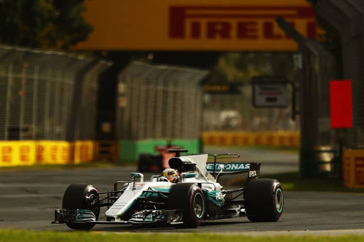 Lewis Hamilton im Albert-Park