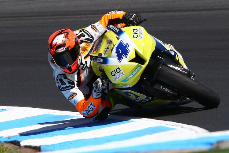 Gino Rea kam am ersten Testtag auf Phillip Island auf Position 5