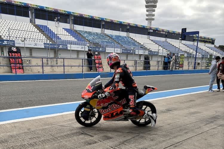 Alvaro Carpe war am ersten Tag in Jerez der schnellste Moto3-Fahrer