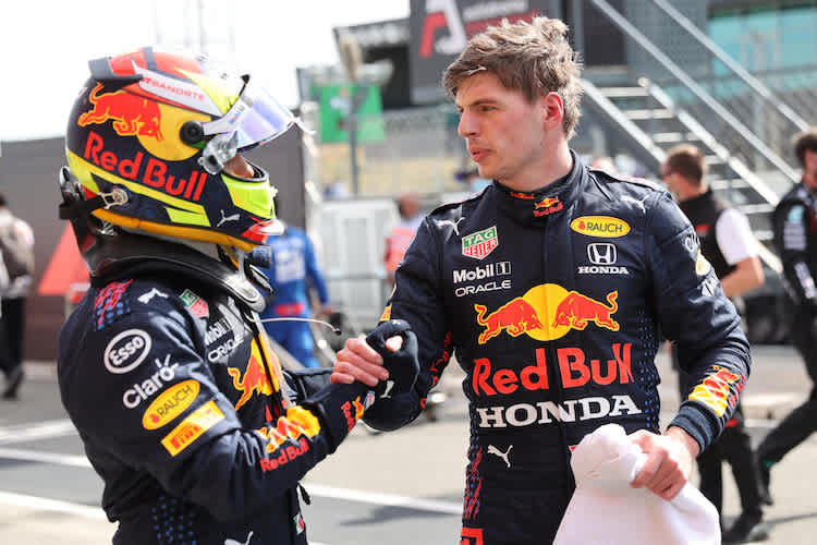 Sergio Pérez und Max Verstappen