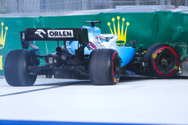 George Russell in Sotschi