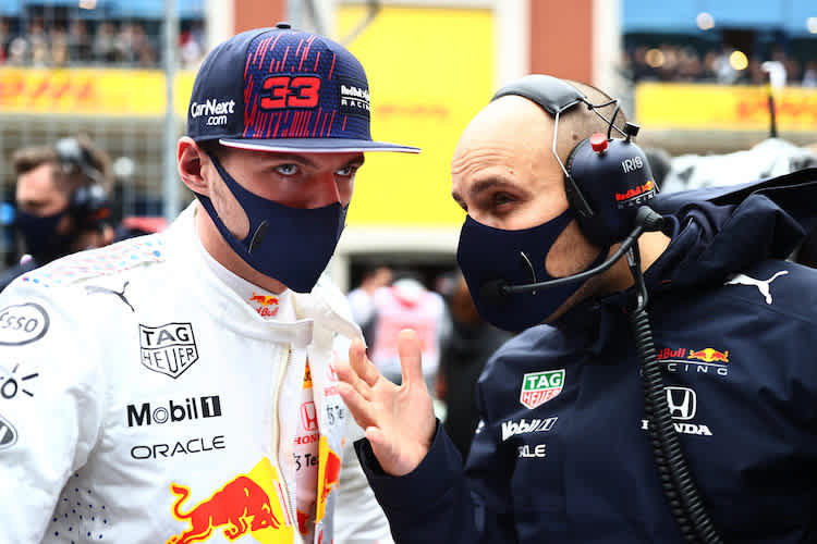 Max Verstappen und Gianpiero Lambiase