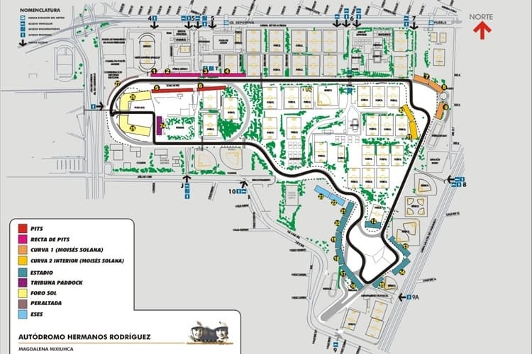 Die Pistenführung in Mexiko