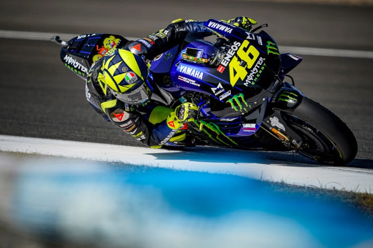 Valentino Rossi ist noch auf Grip-Suche