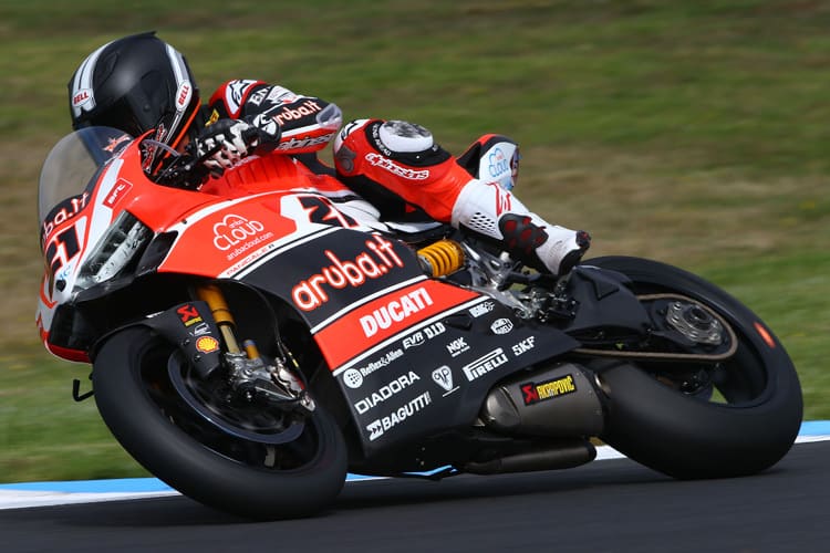 Troy Bayliss auf der seit 29 Monaten sieglosen Ducati Panigale