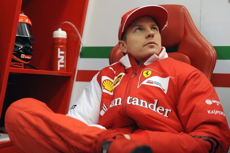 Kimi Räikkönen: ältere Männer müssen sich schon mal setzen