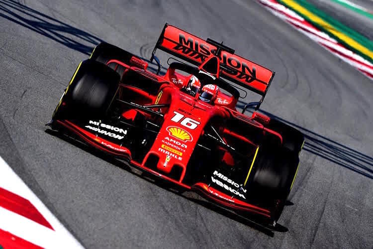 Charles Leclerc im Ferrari