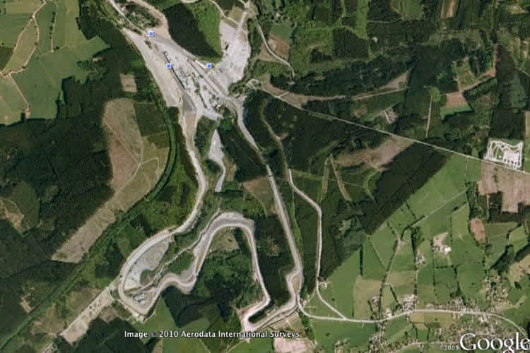 Die Rennstrecke von Spa, unten links der Abschnitt «Stavelot»