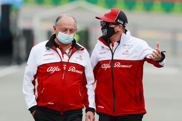 Fred Vasseur und Kimi Räikkönen