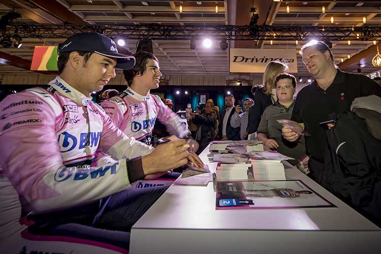 Sergio Pérez und Lance Stroll