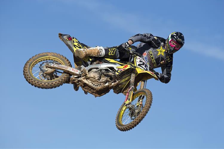 Clément Desalle auf der neuen Suzuki RM-Z450