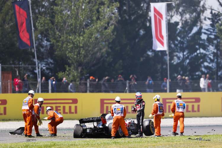 Romain Grosjean in Spanien