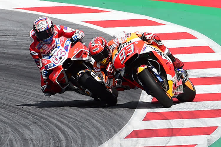 Andrea Dovizioso und Marc Márquez