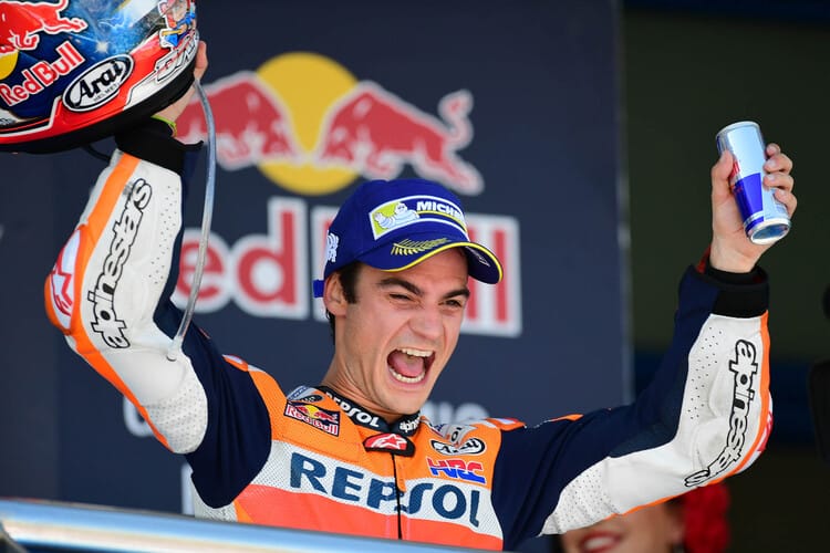 Jubel bei Sieger Dani Pedrosa in Jerez