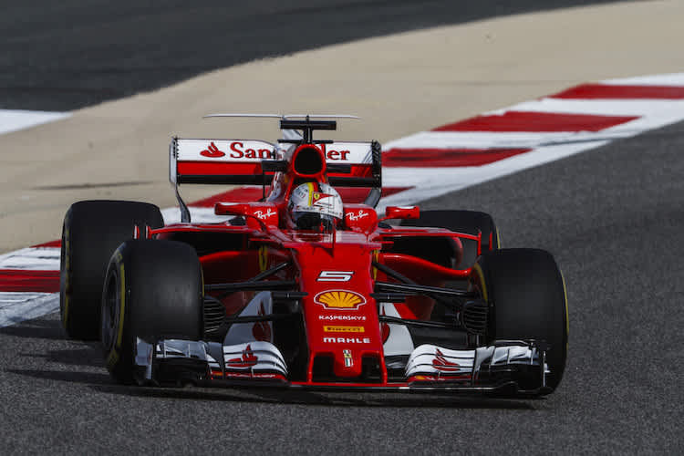 Sebastian Vettel mit seiner Gina