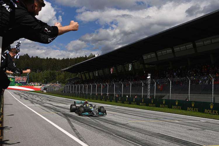 Lewis Hamilton war im Österreich-GP schnell unterwegs