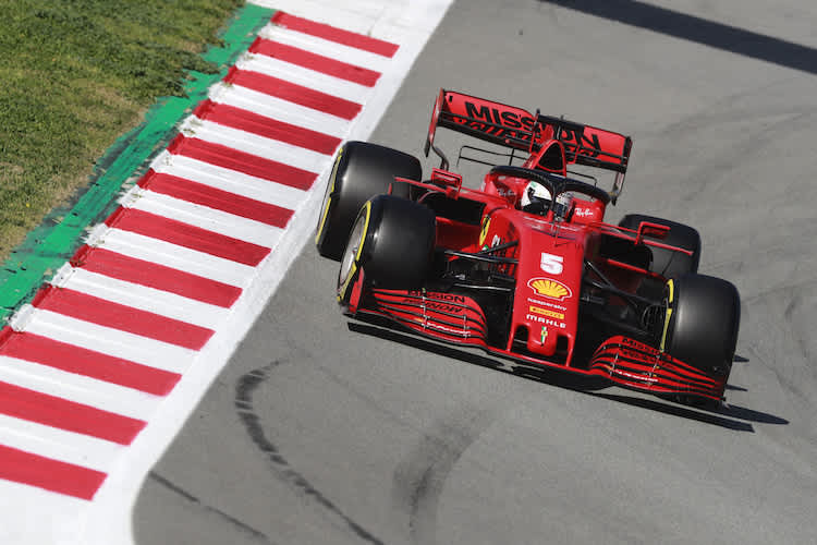 Sebastian Vettel bei den Wintertests in Spanien