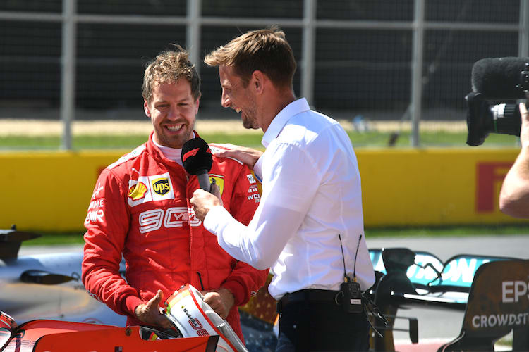 Sebastian Vettel und Jenson Button