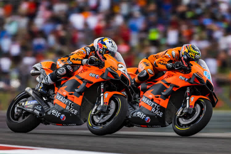 Das Tech3-Duo Raúl Fernandez und Remy Gardner