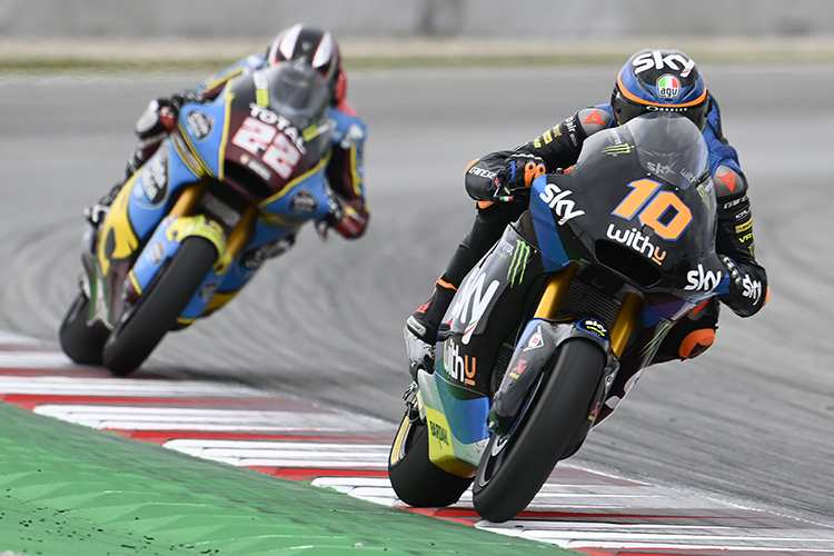 Luca Marini vor Sam Lowes