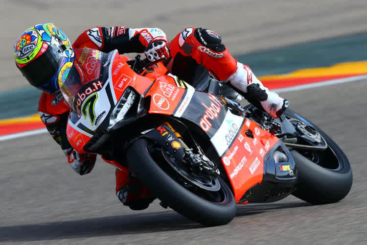 Chaz Davies (Ducati) feierte seinen ersten Saisonsieg