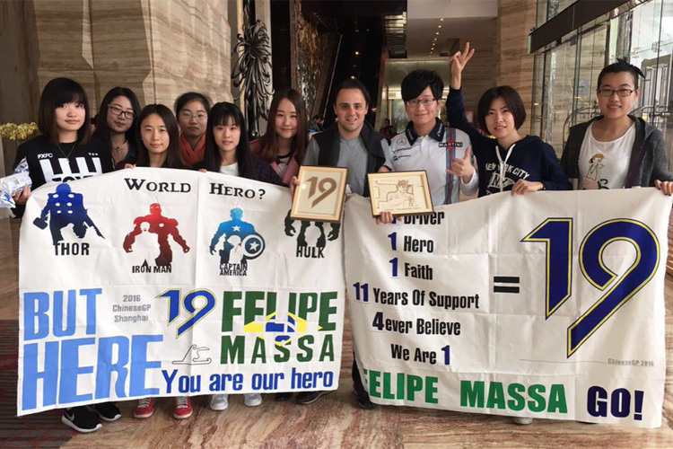 So herzliche wurde Felipe Massa in Shanghai empfangen