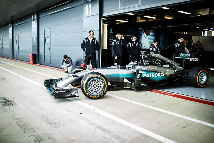 Jorge Lorenzo im Mercedes W05
